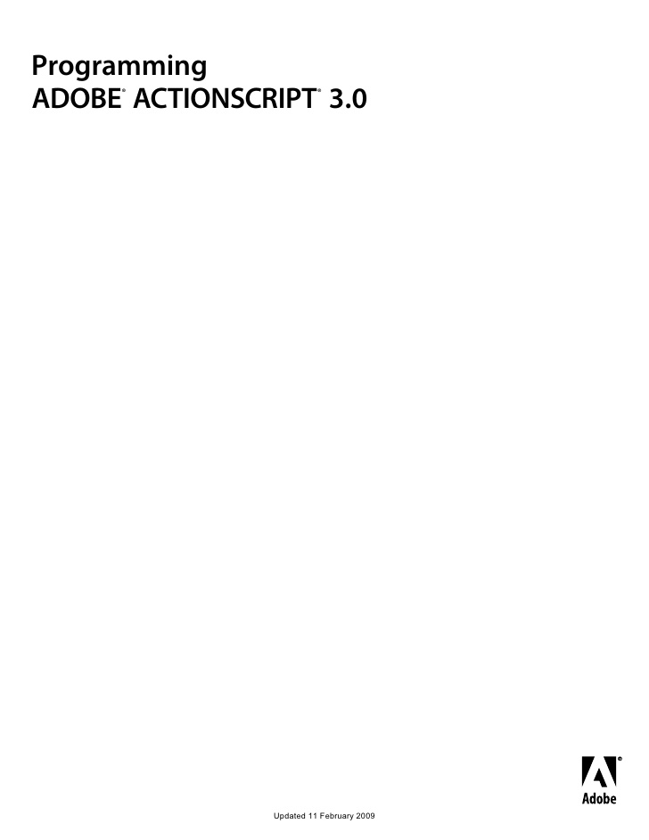 PROGRAMMING ACTIONSCRIPT 3.0 - Читать журналы и газеты онлайн бесплатно без регистрации | Печатные периодические издания на bookjurn.ru