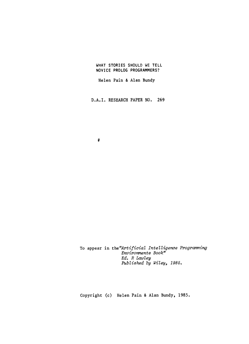 Prolog Programming A First Course by Paul Brna - Читать журналы и газеты онлайн бесплатно без регистрации | Печатные периодические издания на bookjurn.ru
