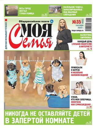Моя семья №35, сентябрь 2020 - Читать журналы и газеты онлайн бесплатно без регистрации | Печатные периодические издания на bookjurn.ru
