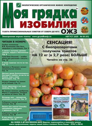 Моя грядка изобилия №8, август 2020 - Читать журналы и газеты онлайн бесплатно без регистрации | Печатные периодические издания на bookjurn.ru