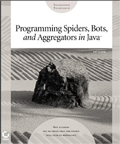 Programming Spiders, Bots, and Aggregators in Java - Читать журналы и газеты онлайн бесплатно без регистрации | Печатные периодические издания на bookjurn.ru