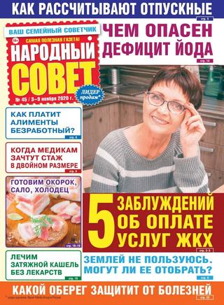 Народный совет №45, ноябрь 2020 - Читать журналы и газеты онлайн бесплатно без регистрации | Печатные периодические издания на bookjurn.ru