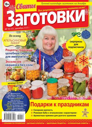 Сваты. Заготовки №12, декабрь 2020 - Читать журналы и газеты онлайн бесплатно без регистрации | Печатные периодические издания на bookjurn.ru
