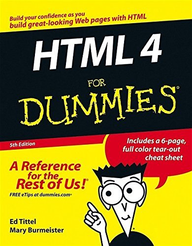 HTML 4 For Dummies, 5th Edition by Ed Tittel, Mary Burmeister - Читать журналы и газеты онлайн бесплатно без регистрации | Печатные периодические издания на bookjurn.ru