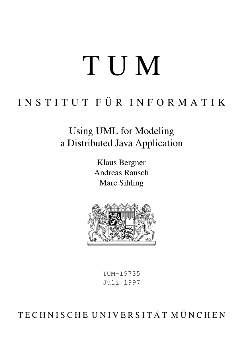 Using UML For modeling a distributed Java Application by Klaus Bergner, Andreas Rausch, Marc Sihling - Читать журналы и газеты онлайн бесплатно без регистрации | Печатные периодические издания на bookjurn.ru