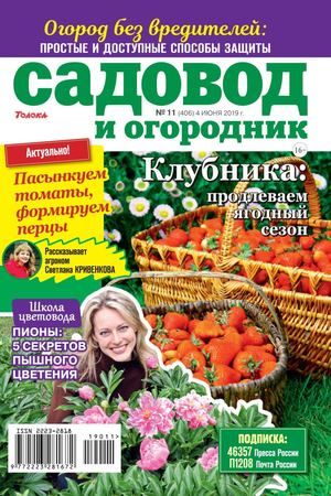 Садовод и огородник №11, июнь 2019 - Читать журналы и газеты онлайн бесплатно без регистрации | Печатные периодические издания на bookjurn.ru