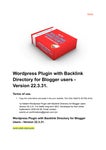 Wordpress Plugin with Backlink Directory for Blogger users - Version 22.3.31. - Читать журналы и газеты онлайн бесплатно без регистрации | Печатные периодические издания на bookjurn.ru