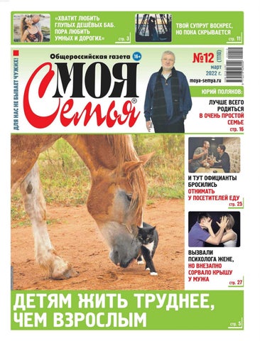 Моя семья №12, 2022 - Читать журналы и газеты онлайн бесплатно без регистрации | Печатные периодические издания на bookjurn.ru