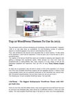 Top 10 WordPress Themes To Use In 2022 - Читать журналы и газеты онлайн бесплатно без регистрации | Печатные периодические издания на bookjurn.ru