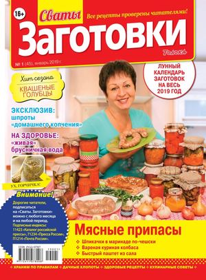 Сваты. Заготовки №1, январь 2019 - Читать журналы и газеты онлайн бесплатно без регистрации | Печатные периодические издания на bookjurn.ru