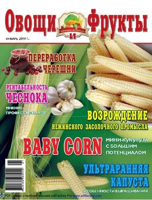 Овощи и фрукты №1, январь 2019 - Читать журналы и газеты онлайн бесплатно без регистрации | Печатные периодические издания на bookjurn.ru