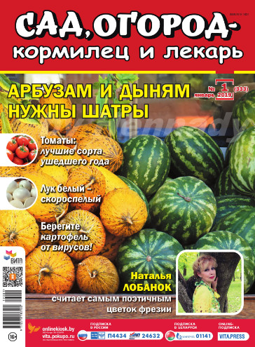Сад, огород – кормилец и лекарь №1, январь 2019 - Читать журналы и газеты онлайн бесплатно без регистрации | Печатные периодические издания на bookjurn.ru