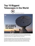 Top 10 Biggest Telescopes in the World | CIO Women Magazine - Читать журналы и газеты онлайн бесплатно без регистрации | Печатные периодические издания на bookjurn.ru