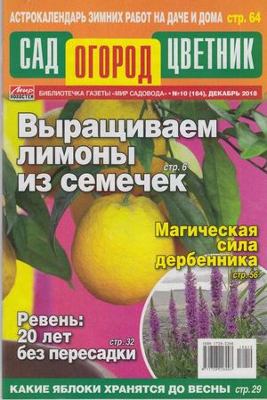 Сад Огород Цветник №10, декабрь 2018 - Читать журналы и газеты онлайн бесплатно без регистрации | Печатные периодические издания на bookjurn.ru