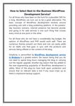How to Select Best-in-the-Business WordPress Development Service - Читать журналы и газеты онлайн бесплатно без регистрации | Печатные периодические издания на bookjurn.ru