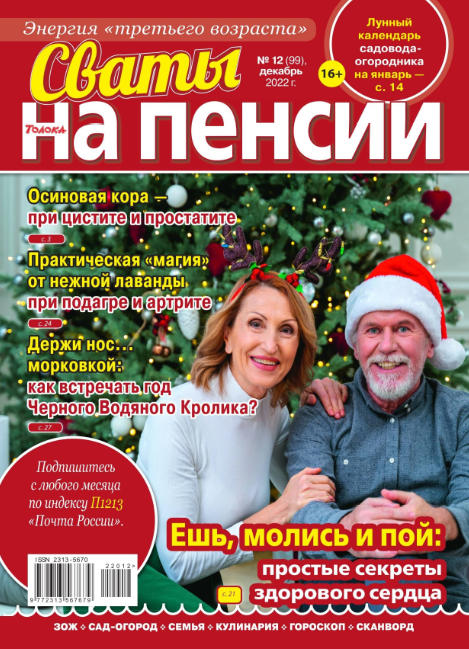 Сваты. На пенсии №12, декабрь 2022 - Читать журналы и газеты онлайн бесплатно без регистрации | Печатные периодические издания на bookjurn.ru