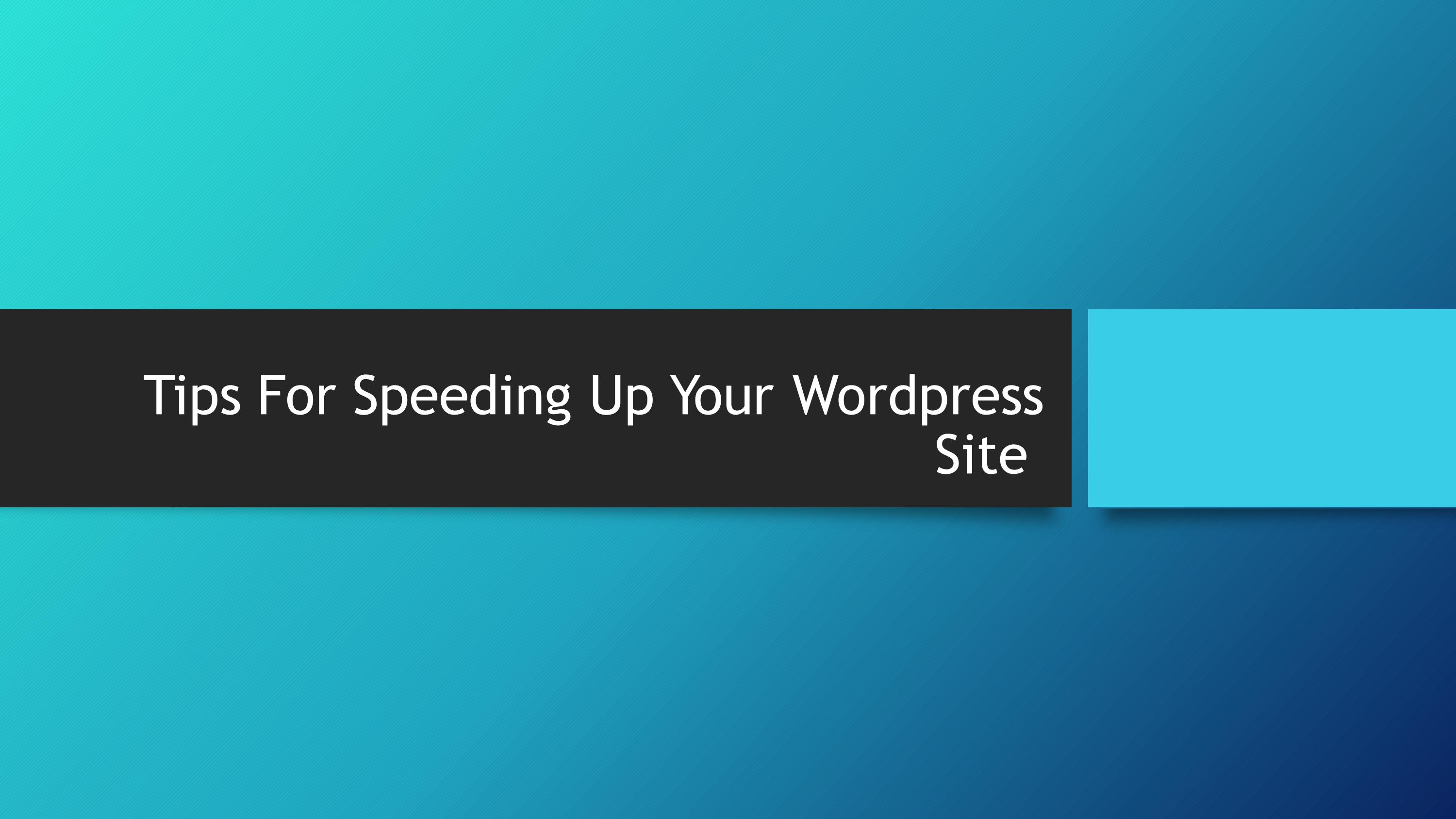 Tips For Speeding Up Your Wordpress Site - Читать журналы и газеты онлайн бесплатно без регистрации | Печатные периодические издания на bookjurn.ru