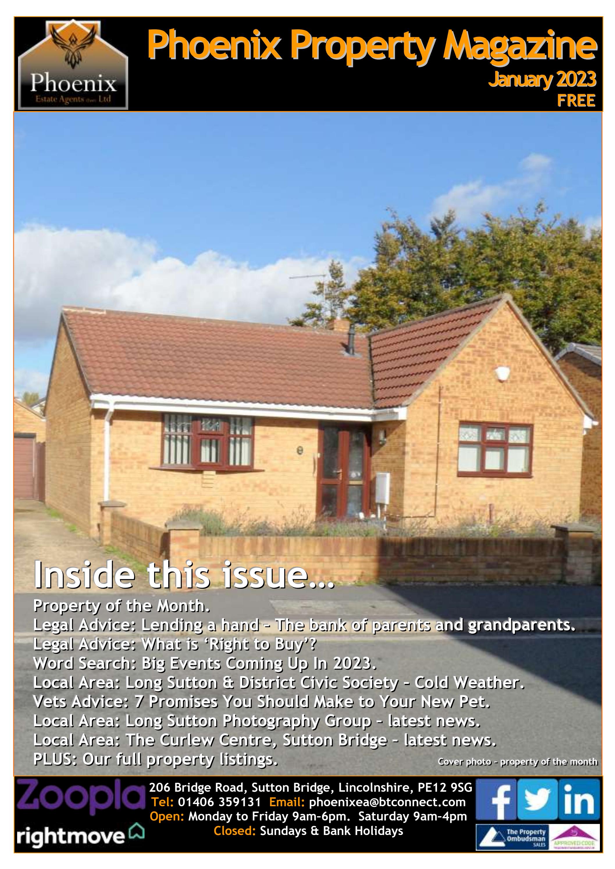 Phoenix Estate Agents (UK) Property Magazine January 2023 - Читать журналы и газеты онлайн бесплатно без регистрации | Печатные периодические издания на bookjurn.ru