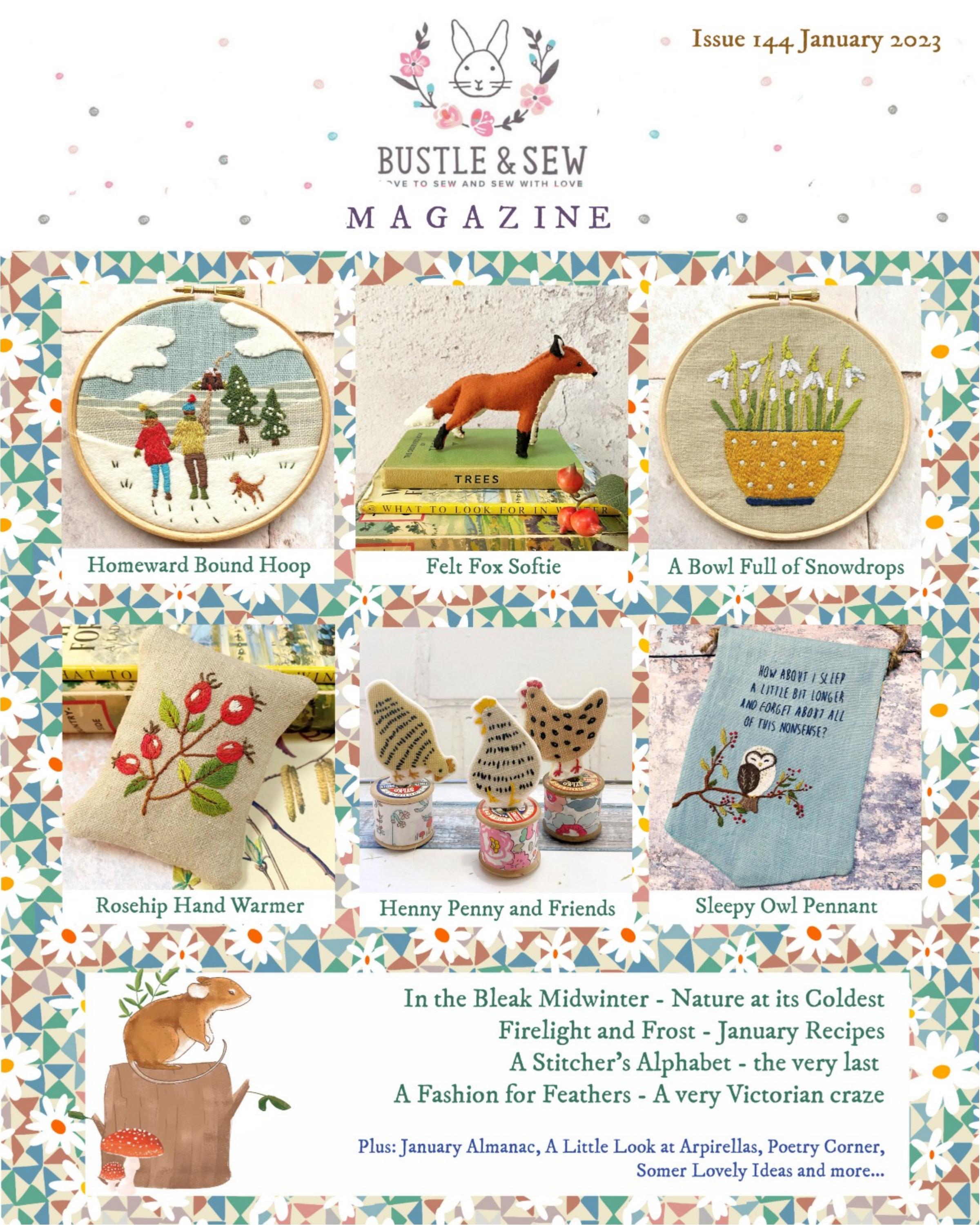 Bustle & Sew Magazine Issue 144 January 2023 Sampler - Читать журналы и газеты онлайн бесплатно без регистрации | Печатные периодические издания на bookjurn.ru