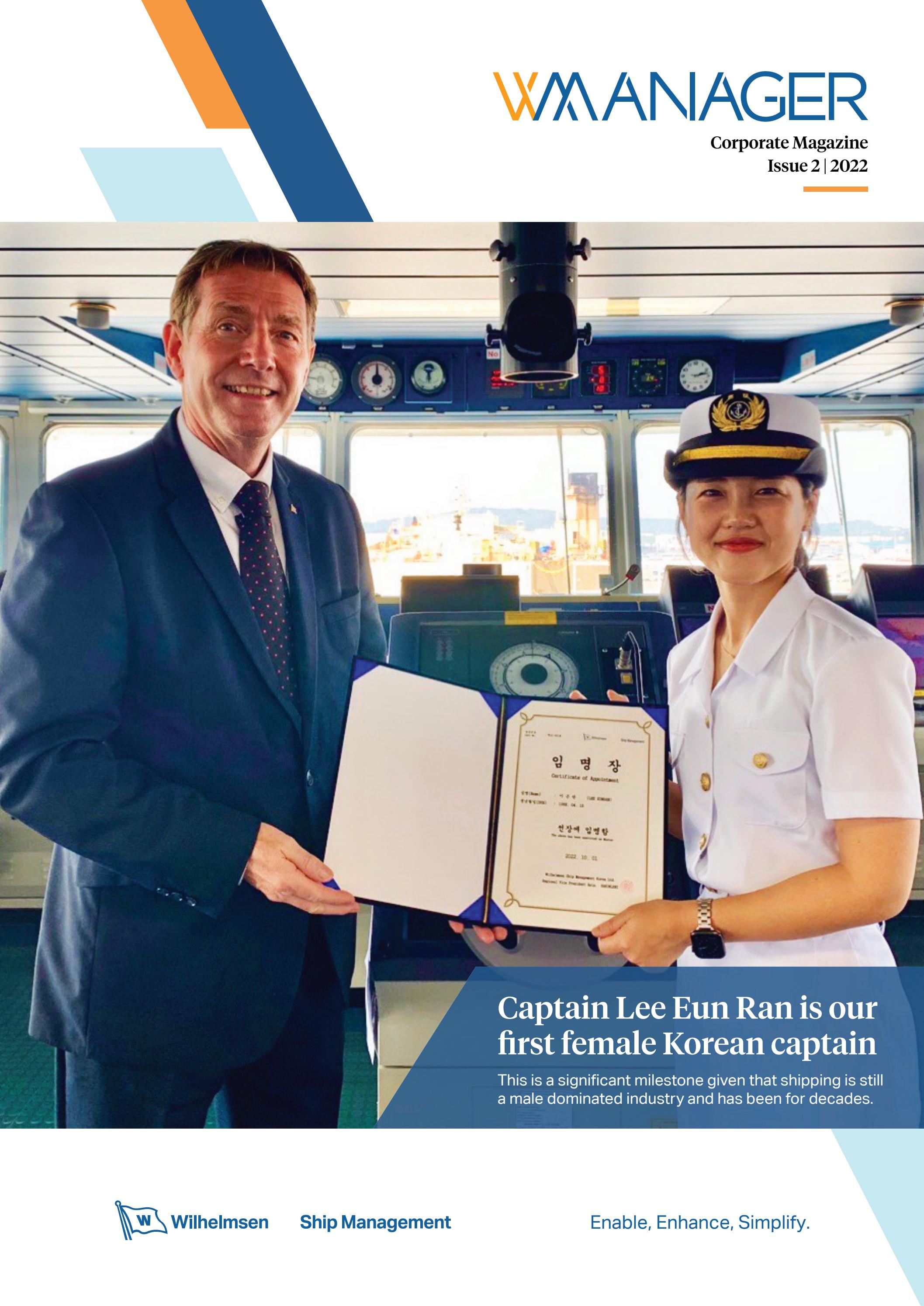WManager Issue 2, 2022 - Wilhelmsen Ship Management Corporate Magazine - Читать журналы и газеты онлайн бесплатно без регистрации | Печатные периодические издания на bookjurn.ru