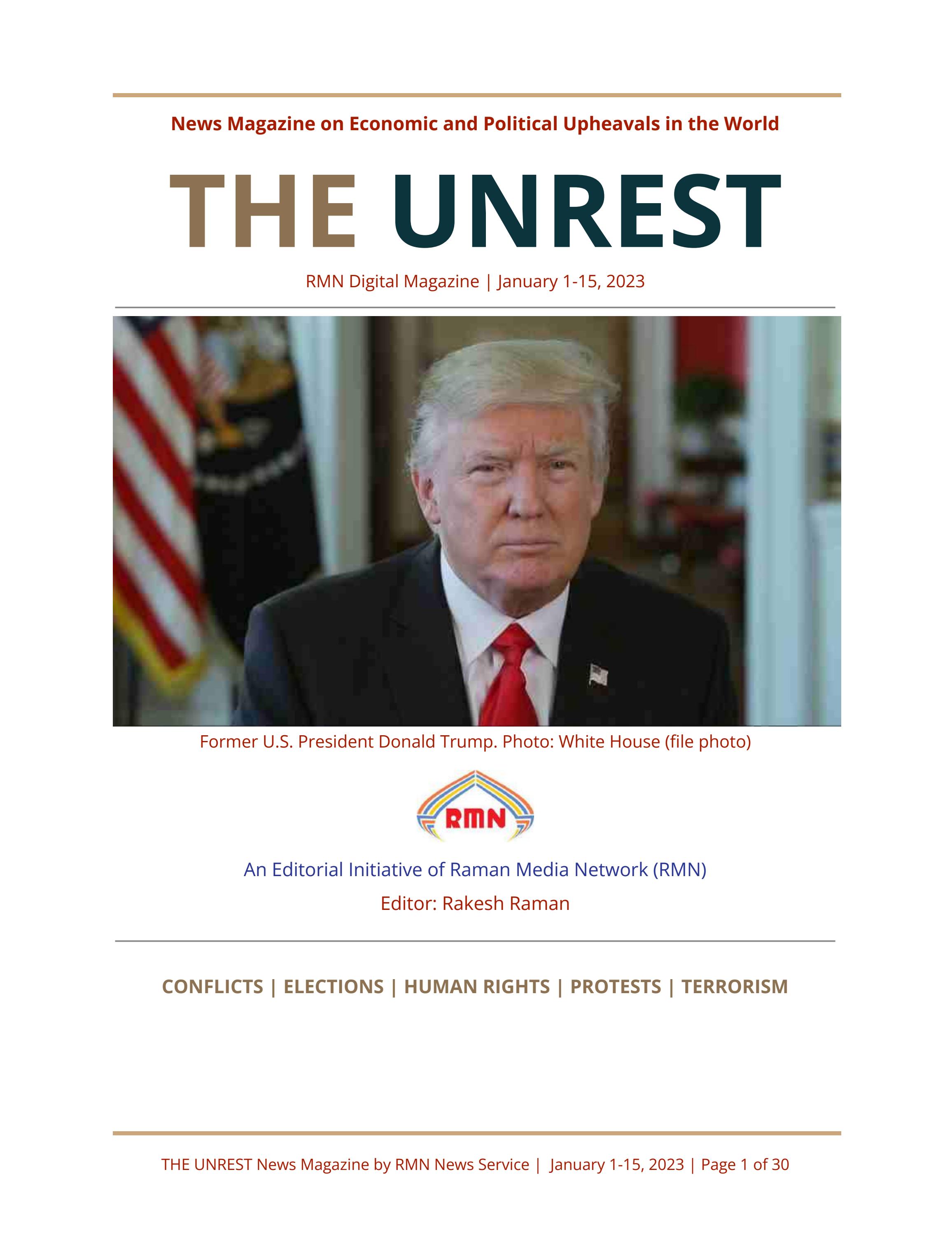 January 1-15, 2023 Issue of The Unrest Magazine - Читать журналы и газеты онлайн бесплатно без регистрации | Печатные периодические издания на bookjurn.ru