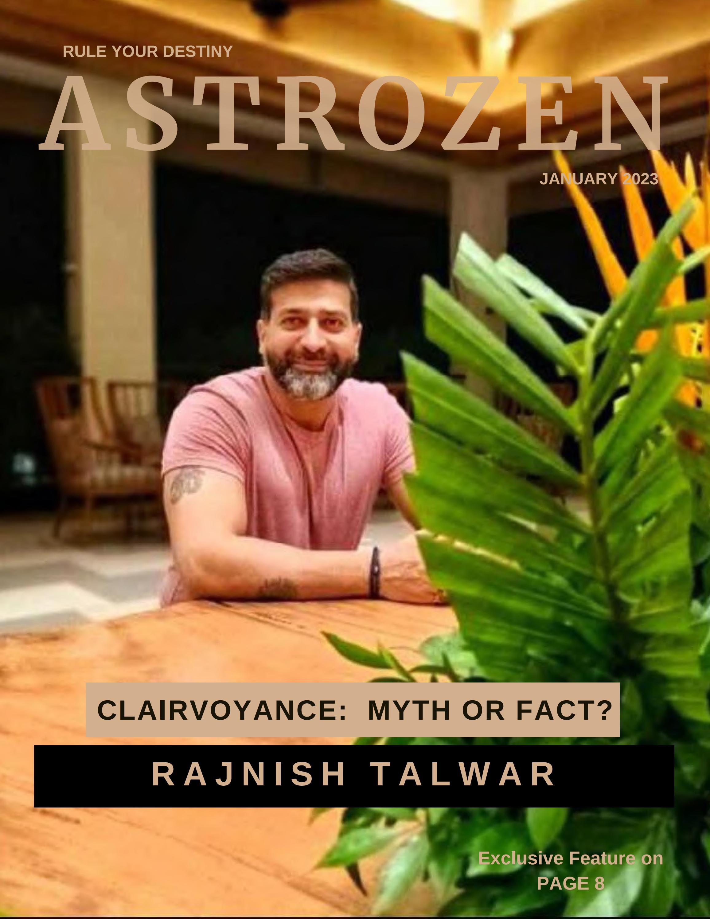 Astrozen Magazine January 2023 | Clairvoyance: Myth or Fact? - Читать журналы и газеты онлайн бесплатно без регистрации | Печатные периодические издания на bookjurn.ru