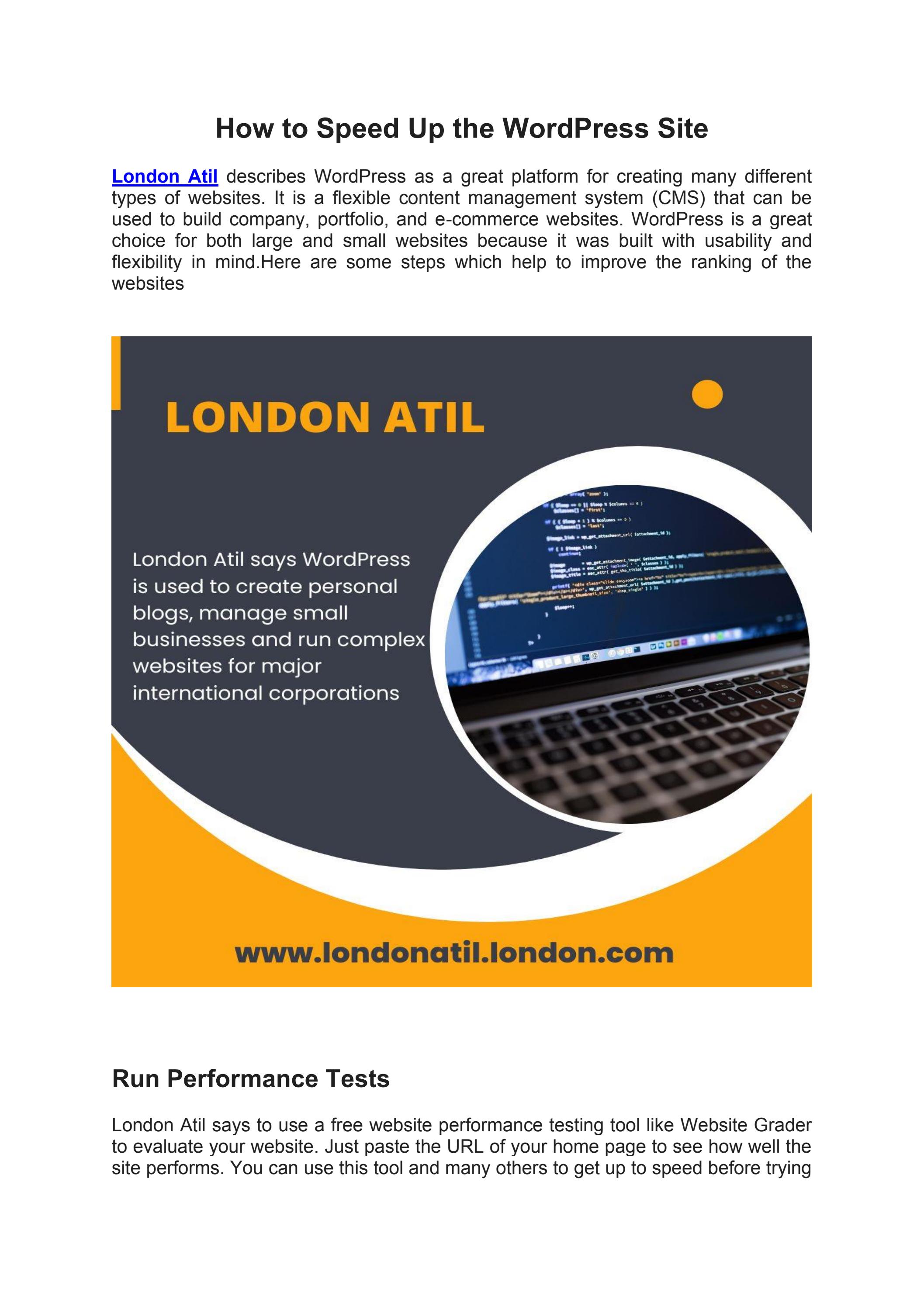 London Atil offers Guidelines for Improving WordPress Site Ranking - Читать журналы и газеты онлайн бесплатно без регистрации | Печатные периодические издания на bookjurn.ru