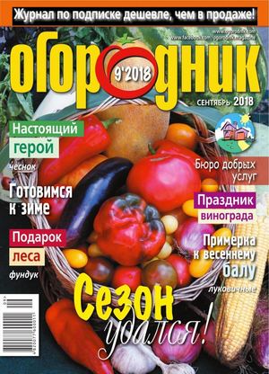 Огородник №9, сентябрь 2018 - Читать журналы и газеты онлайн бесплатно без регистрации | Печатные периодические издания на bookjurn.ru