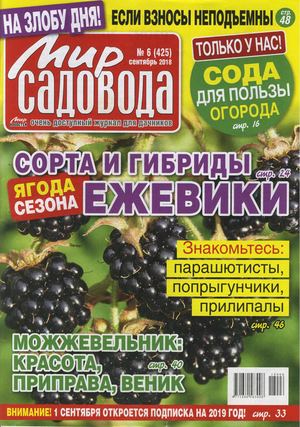 Мир садовода №6, сентябрь 2018 - Читать журналы и газеты онлайн бесплатно без регистрации | Печатные периодические издания на bookjurn.ru