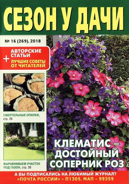 Сезон у дачи №16, август 2018 - Читать журналы и газеты онлайн бесплатно без регистрации | Печатные периодические издания на bookjurn.ru
