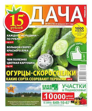 Дача №4, февраль 2017 - Читать журналы и газеты онлайн бесплатно без регистрации | Печатные периодические издания на bookjurn.ru