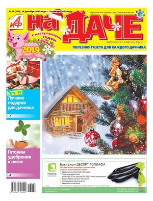 АиФ. На даче №24, декабрь 2018 - Читать журналы и газеты онлайн бесплатно без регистрации | Печатные периодические издания на bookjurn.ru