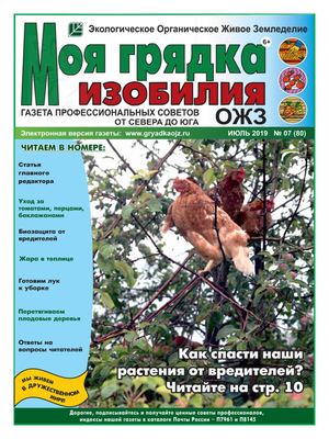 Моя грядка изобилия №7, июль 2019 - Читать журналы и газеты онлайн бесплатно без регистрации | Печатные периодические издания на bookjurn.ru
