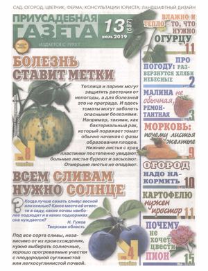 Приусадебная газета №13, июль 2019 - Читать журналы и газеты онлайн бесплатно без регистрации | Печатные периодические издания на bookjurn.ru