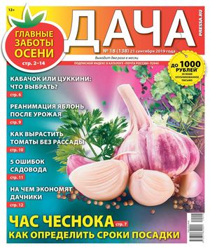 Дача №18, сентябрь 2019 - Читать журналы и газеты онлайн бесплатно без регистрации | Печатные периодические издания на bookjurn.ru