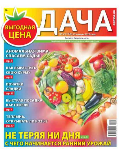 Дача №2, январь 2020 - Читать журналы и газеты онлайн бесплатно без регистрации | Печатные периодические издания на bookjurn.ru