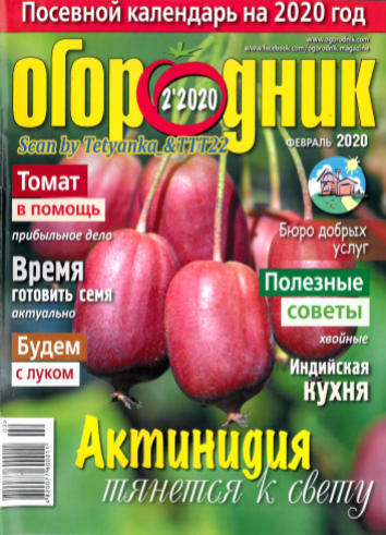 Огородник №2, февраль 2020 - Читать журналы и газеты онлайн бесплатно без регистрации | Печатные периодические издания на bookjurn.ru