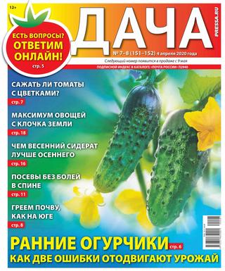 Дача №7-8, апрель 2020 - Читать журналы и газеты онлайн бесплатно без регистрации | Печатные периодические издания на bookjurn.ru