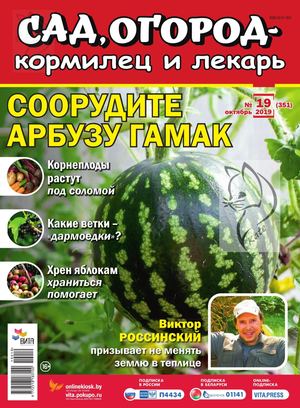 Сад, огород – кормилец и лекарь №19, октябрь 2019 - Читать журналы и газеты онлайн бесплатно без регистрации | Печатные периодические издания на bookjurn.ru