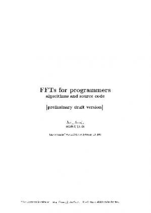 FFTs for programmers, Algorithms and source code by Jorg Arndt - Читать журналы и газеты онлайн бесплатно без регистрации | Печатные периодические издания на bookjurn.ru
